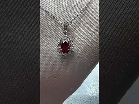 ルビーダイヤモンドA I G S鑑定書付き 非加熱ルビー ダイヤモンドリング R 0.33ct D 0.07ct Pt900 AIGS